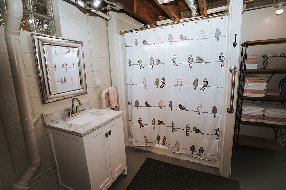 Picture of the Basement Three Quarter Bath at Grandma's House at Circle K Farm